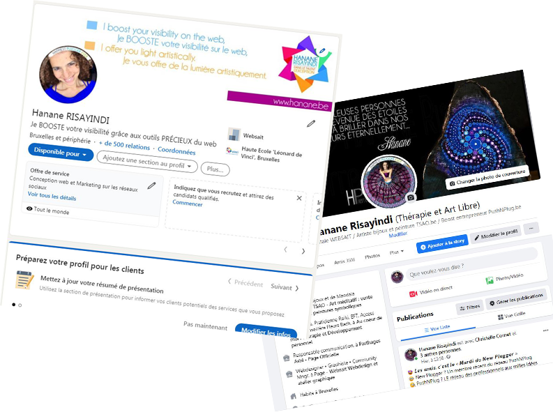 linkedin et facebook facilement